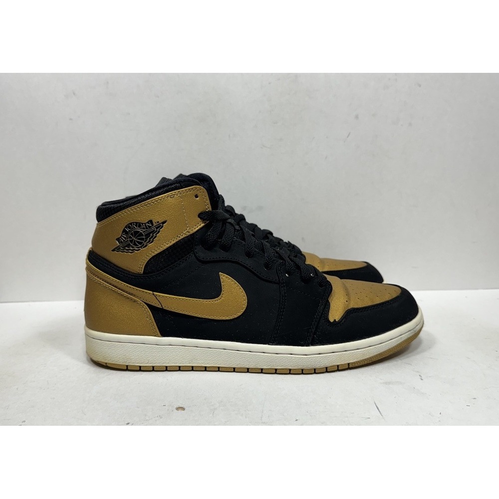 Nike Air Jordan 1 Retro High Melo Mens Size 11 Black Gold Shoes 332550-026